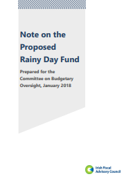 Note on the Proposed Rainy Day Fund, prepared for the Committee on Budgetary Oversight, January 2018