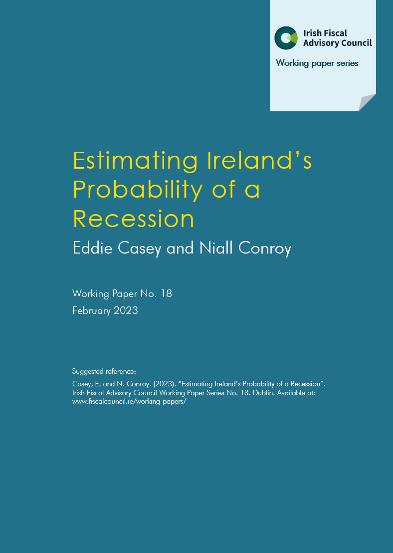 Estimating Ireland’s Probability of a Recession
